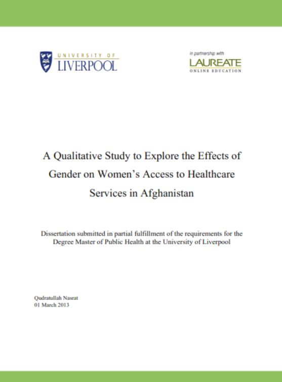 Role of Gender in Access to Health Care